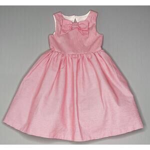 NWT Janie & Jack Coral Pink Stripe Sleeveless Party Dress Girls 5 Yrs